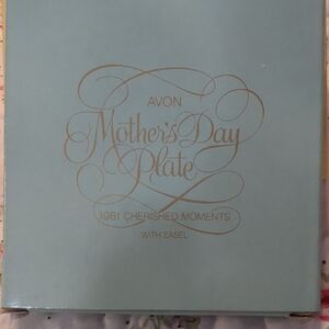 Avon Cherished Moments Plate with Easel